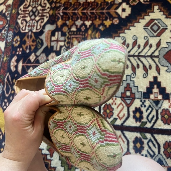 Stubbs & Wootton Woven Print Loafers, size 10 - Picture 2 of 5